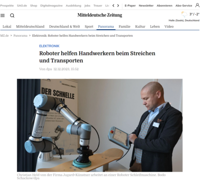 Vorschau_Mitteldeutsche_Zeitung_online_Dezember_2023_Robotik_im_Handwerk.png